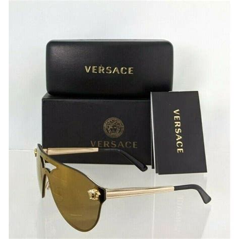 Versace VE2161 VE/2161 1002/F9 Gold Medusa/Black Fashion 